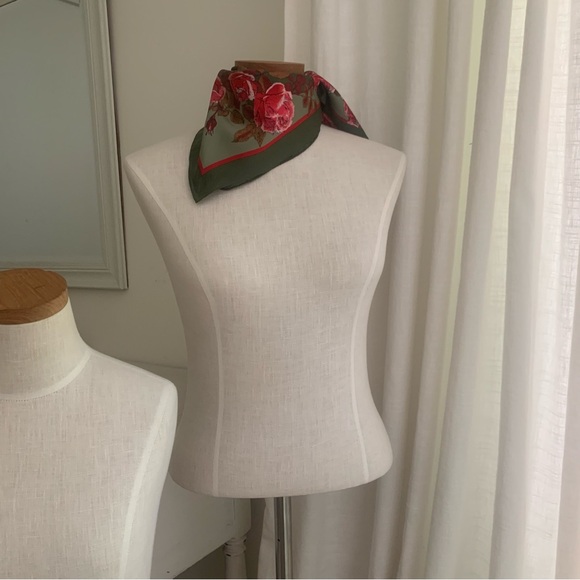 Cornelia James Vintage Rose Silk Scarf - Picture 8 of 15